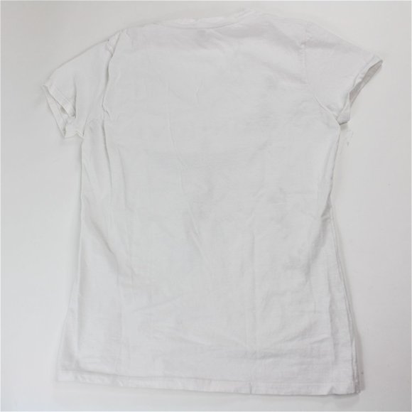 Jon Bon Jovi V-Neck White Graphic T-Shirt Medium - Picture 4 of 4